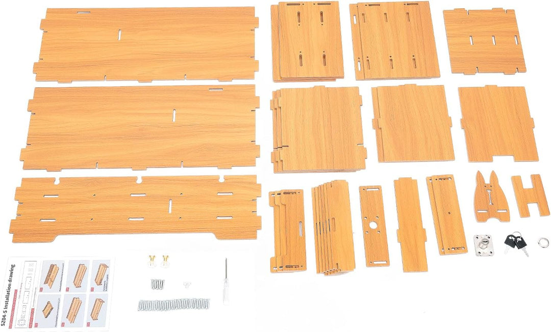 Monitorständer mit Schublade, 65,5cm Bildschirmerhöhung aus Holz für PC &amp; Laptop, Schreibtisch Organ