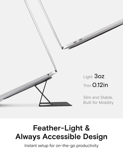 MOFT Laptop Ständer, Faltbarer Laptopständer Notebook Ständer mit 2 einstellbaren Winkeln, Haltung V