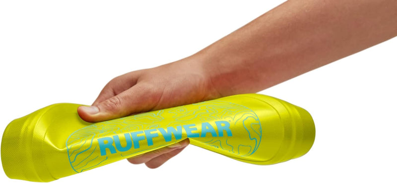 RUFFWEAR Camp Flyer Hundespielzeug, 2-in-1, flexibel und pannensicher, Wurfscheibe und Napf für Haus