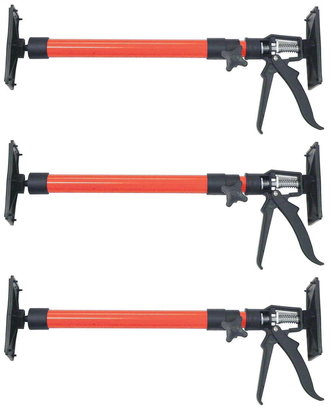 3er Set Türspanner aus Stahl, Spannweite 50-115 cm, 30 kg belastbar