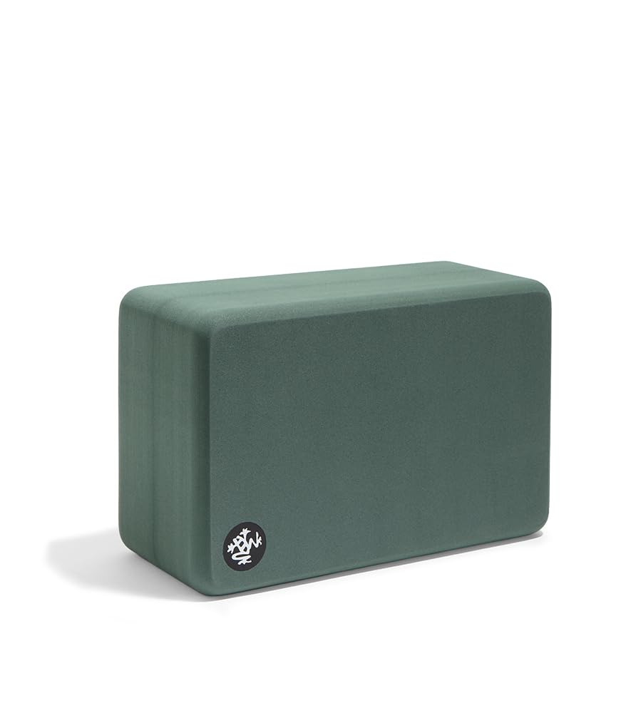 Manduka Foam Yoga Block - Recycled EVA Foam Block with Ergonomic Support, Yoga Equipment, Home Gym A