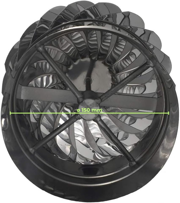 EINSIDE Kaminaufsatz Edelstahl AISI 304, drehbarer kamin Kugelaufsatz mit weiblichem Anschluss, Scho