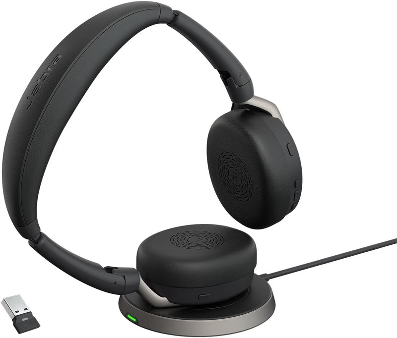 ‎Jabra Evolve2 65 UC Flex Stereo USB-A inkl. Wireless Charging Pad USB-A Unified Communications inkl