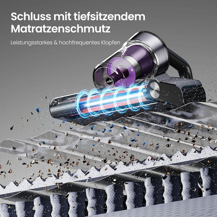 Jimmy BX8 Milbensauger für Matratzen mit UV-Licht & 65℃ Heissluft | Staubsensor, Negativ-Ionen-Funkt