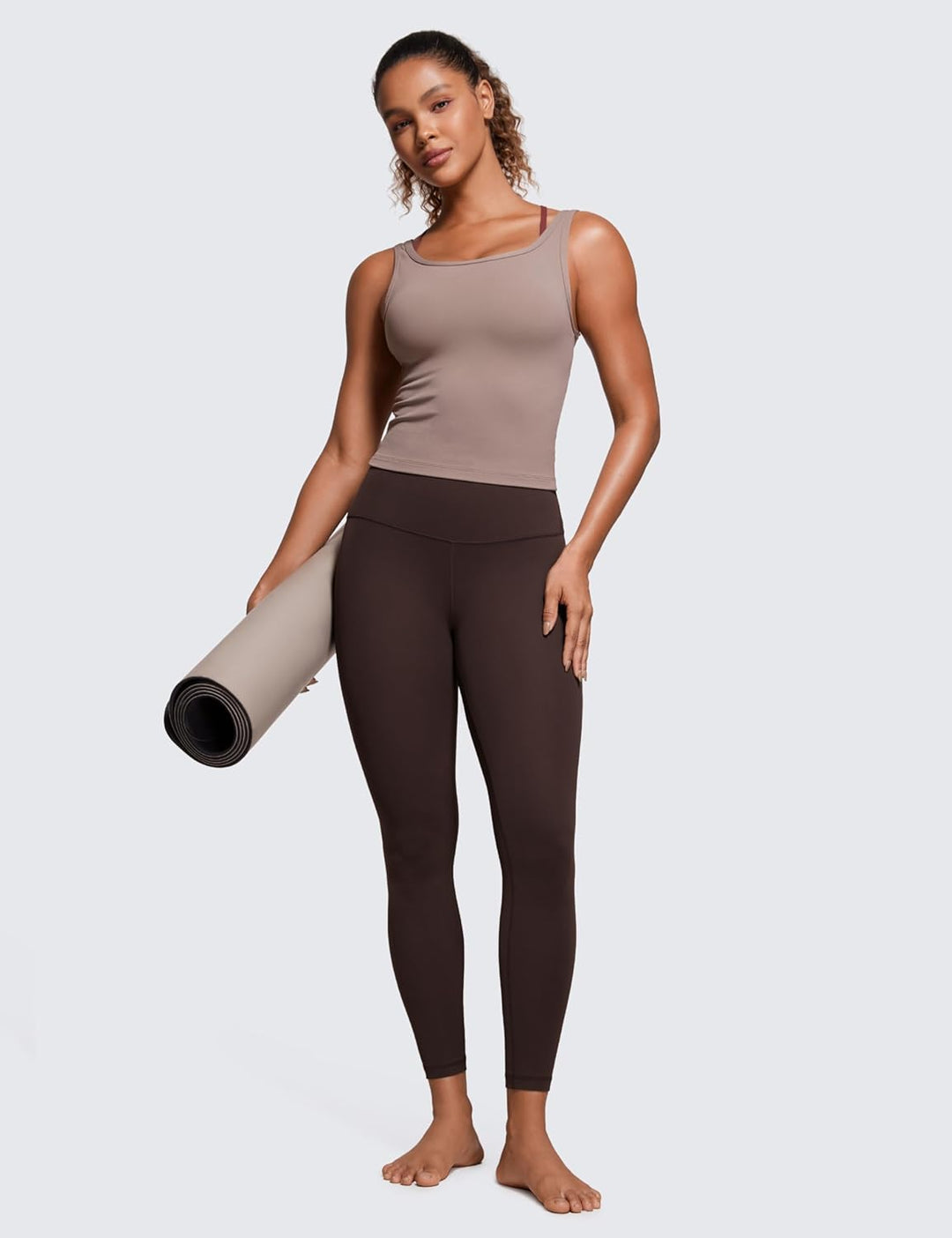 CRZ YOGA Butterluxe Damen Sport Leggings - 64cm High Waist Blickdicht Yoga Leggins Sporthose Workout