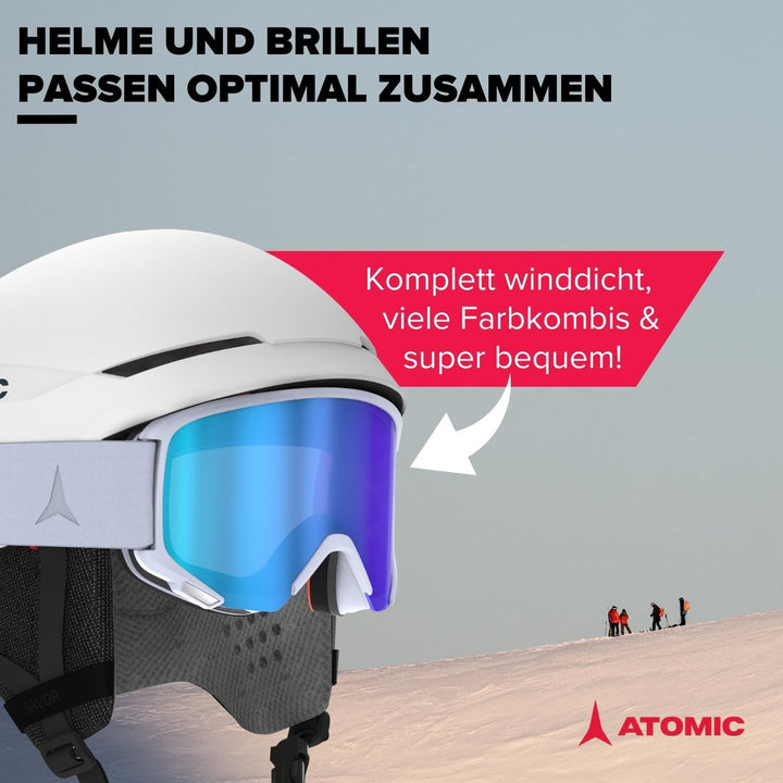 ATOMIC SAVOR Snowboard- & Ski-Helm mit 360° Fit System & Active Aircon Belüftungssystem - Holo Core