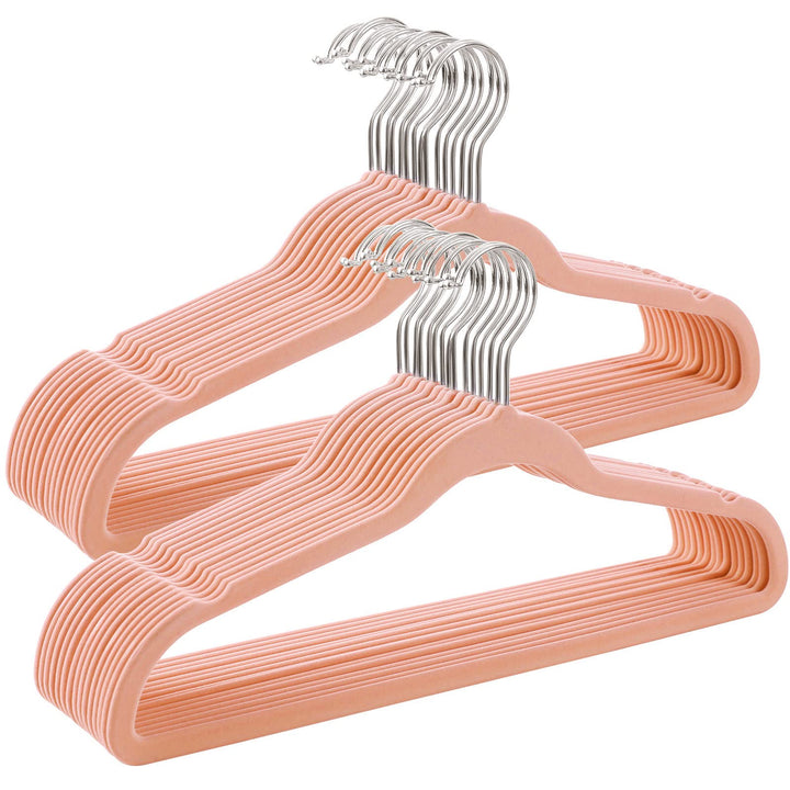SONGMICS Kleiderbügel Samt, 30er Set, Bügel, Jackenbügel, 41,5 cm breit, Anzugbügel, dünn, gut belas