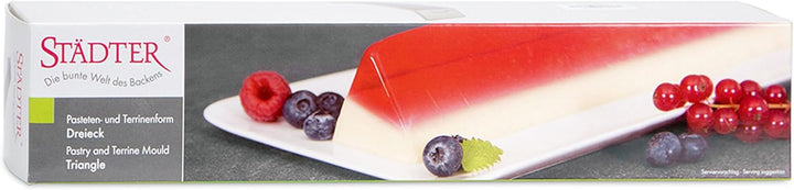 Städter Pasteten- und Terrinenform Dreieck, Edelstahl, 30x6 cm, Spülmaschinenfest, Ideal für herzhaf
