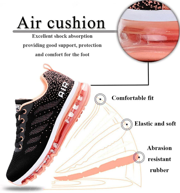 gojiang Laufschuhe Sportschuhe Herren Damen Strassenlaufschuhe Turnschuhe Modisch Atmungsaktiv rutsc