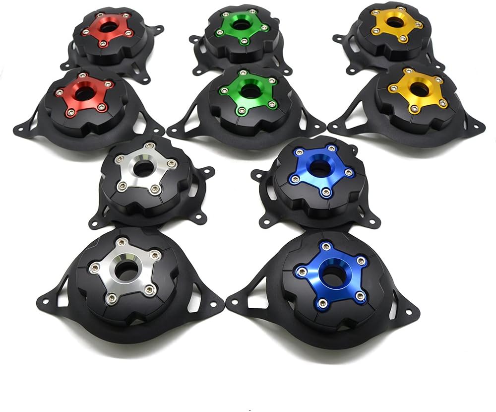 Motorrad Links & Rechts Motor Stator Schutzhülle für Z800 2013 2014 2015 2016 Z750 2008-2016 (Grün),