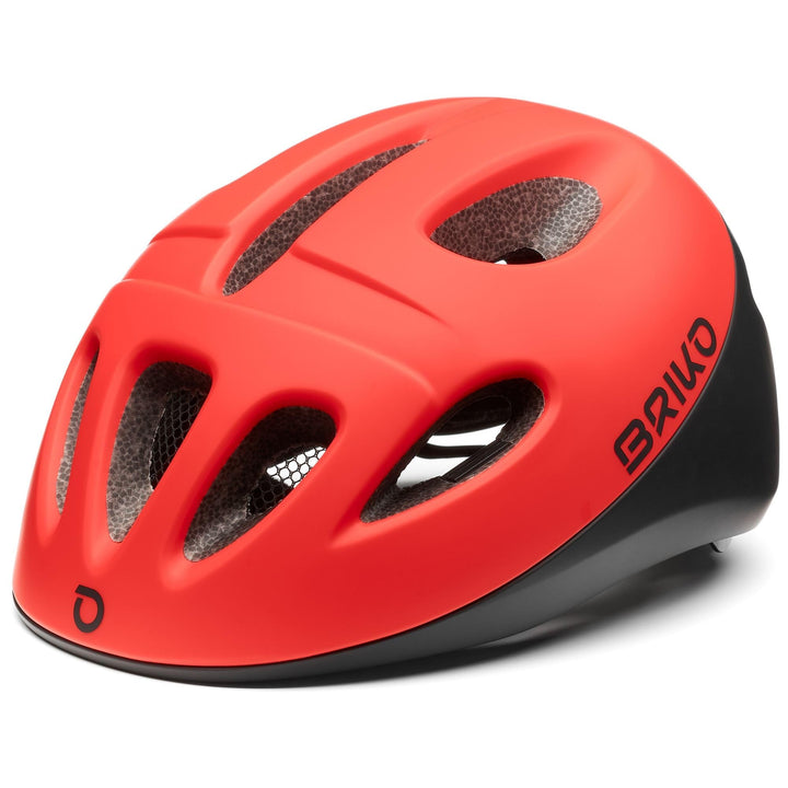 Briko Jungen Fury Fahrradhelm, Blau-rot, XS