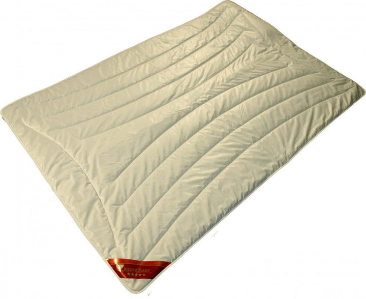 Bettdecke 135 x 200 / 1500 g - Warmes Duo-Steppbett Garanta mit 100% Kamelhaar Füllung - Warme Stepp