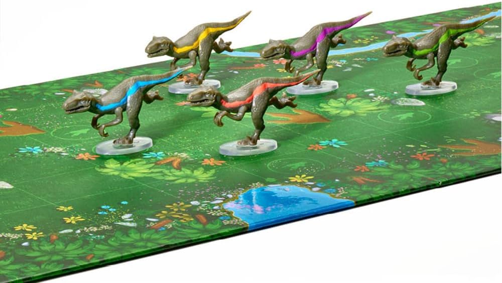 FlexiQ Raptor Race - Gesellschaftsspiele ab 7 Jahren | Spiele für 2 Personen | Reisespiele Erwachsen