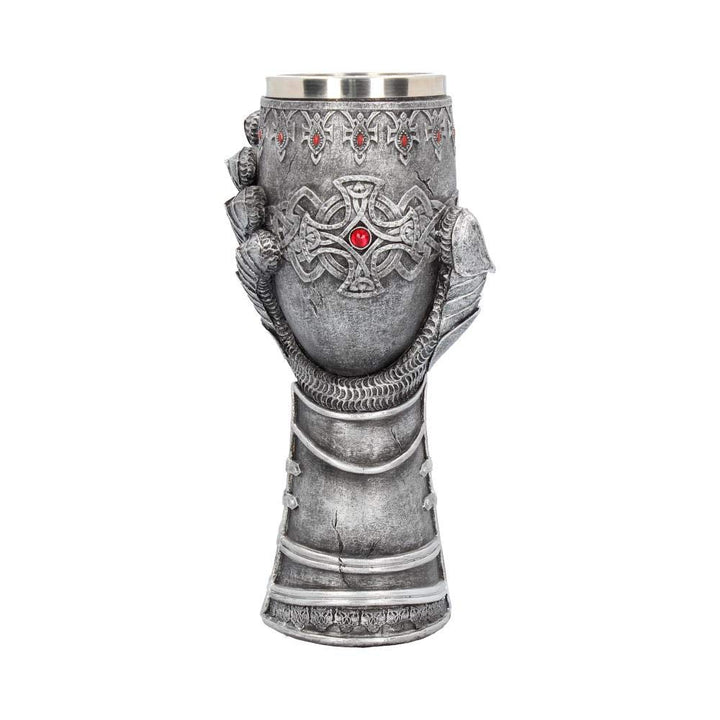 Nemesis Now Ofenhandschuh-Kelch, 23 cm, Grau, Kunstharz mit Edelstahleinsatz, Einheitsgrösse