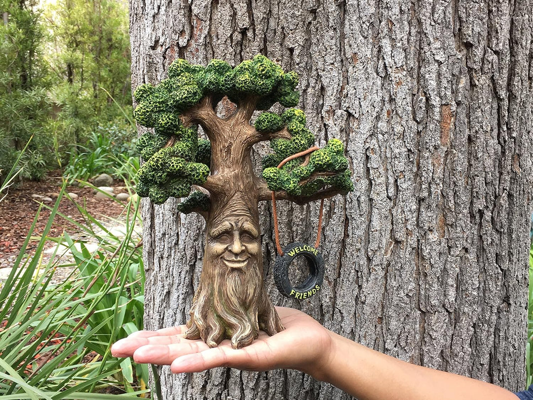 GlitZGlam Fee und Gartengnome Baum- Magische Grossvater Miniatur-Baum mit abnehmbarem im Dunkel flou