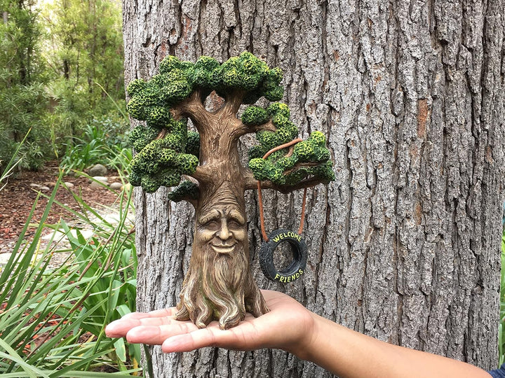 GlitZGlam Fee und Gartengnome Baum- Magische Grossvater Miniatur-Baum mit abnehmbarem im Dunkel flou