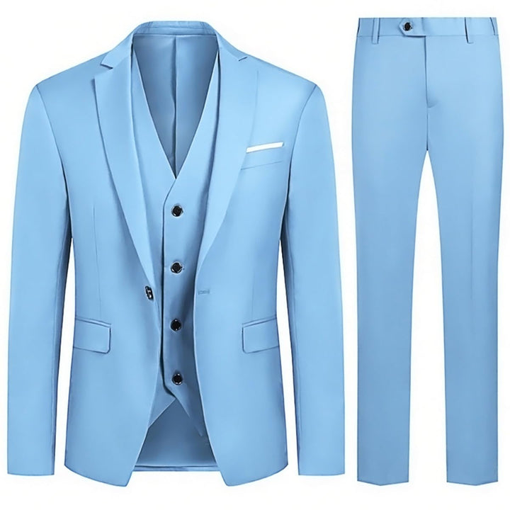 Allthemen Anzug Herren Slim Fit 3 Teilig Anzüge Modern Herrenanzug 3-Teilig Sakko Hose Weste für Bus