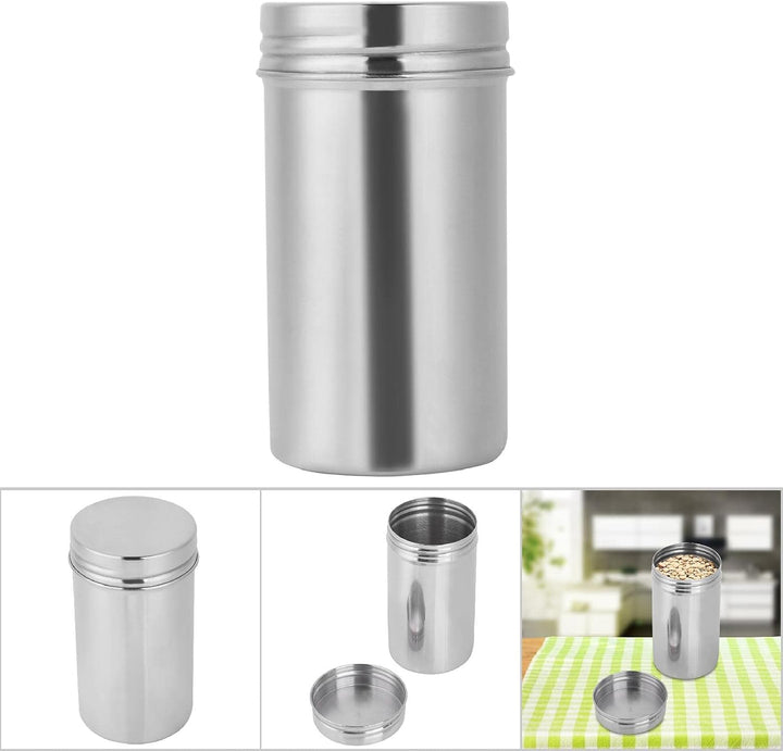 Kaffeedose aus Edelstahl Espressodose Teedose Edelstahldose mit Innendeckel für Kaffeepulver und Kaf