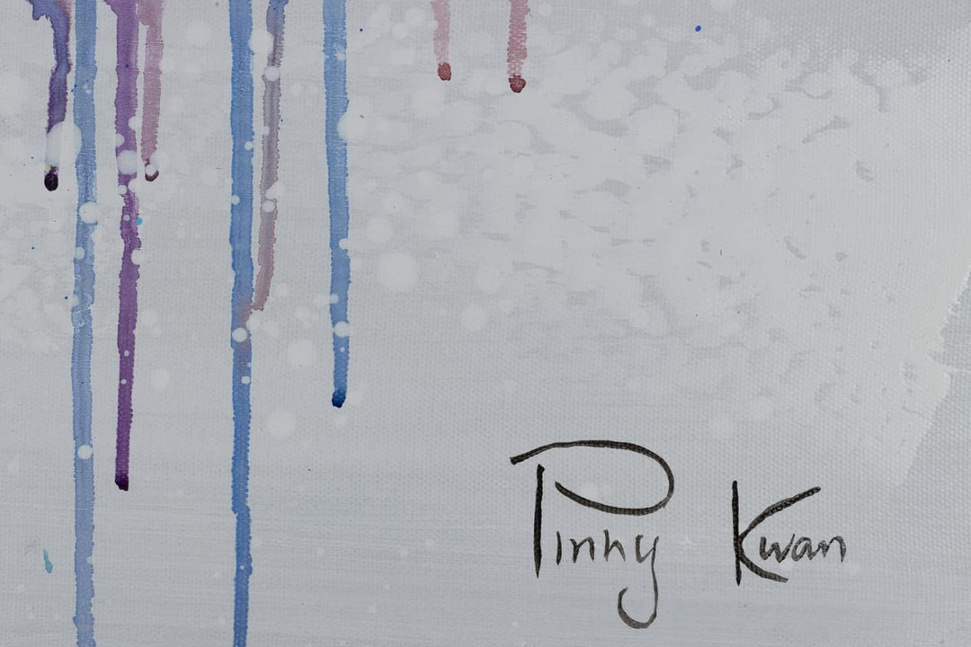 KunstLoft Leinwandbild | 100% HANDGEMALT | 120x60cm | Gemälde 'Dahoam in Bayern' | Skyline | Bunt Gr