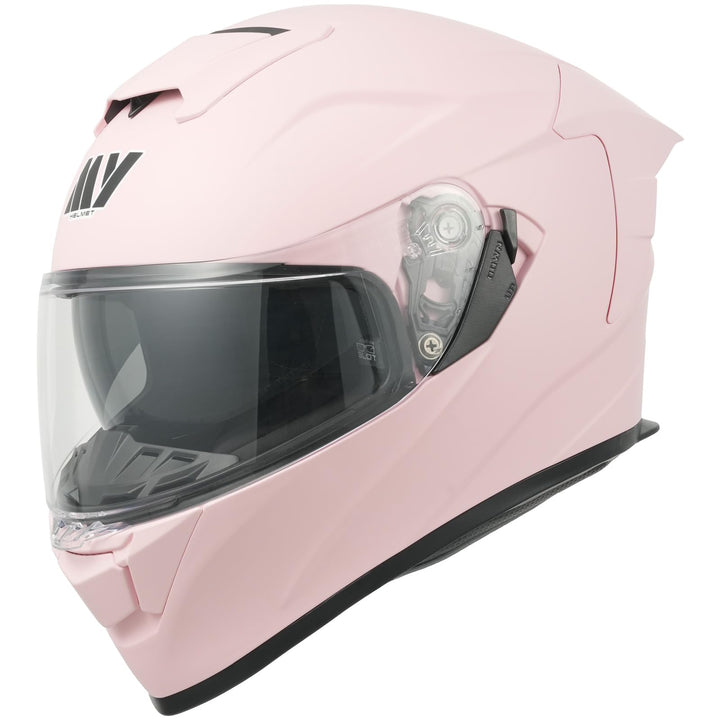 MY Motorrad Integralhelm Vollvisierhelm Mopedhelm mit Sonnenblende für Damen Herren,ECE 22.06 Genehm