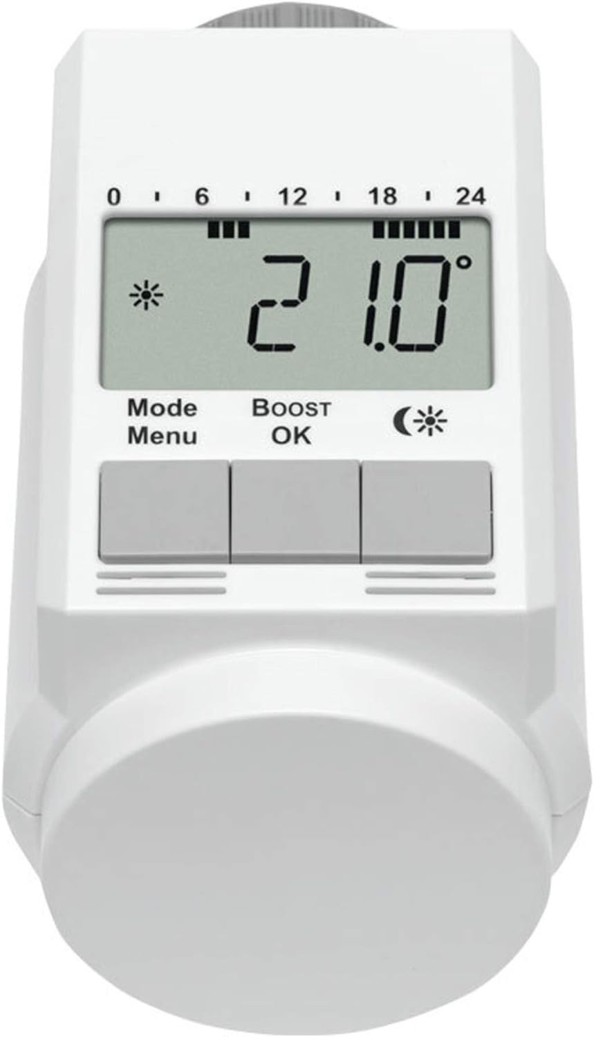 Eqiva Model L Elektronik-Heizkörperthermostat mit Boost-Funktion,