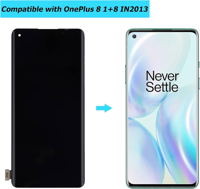 Vvsialeek Fluid AMOLED Display Kompatibel Für OnePlus 8 1+8 IN2013 IN2017 IN2010 Ersatzteil LCD Touc