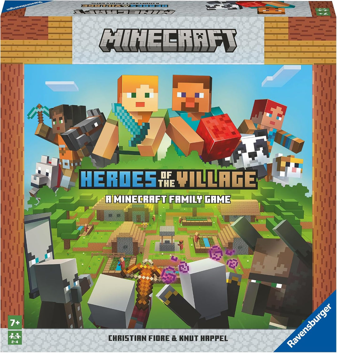 Ravensburger 20914 Minecraft Heroes of The Village - Kooperatives Familienspiel für 2-4 Spieler ab 7