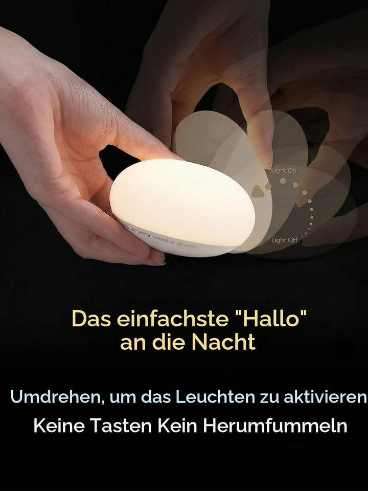 Anico Baby Night Light, Minimalist Nursery Lamp for Breastfeeding, Soft BPA-Free Silicone Touch, Eye
