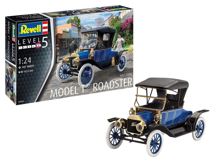 Revell Revell 07661 7661 1913 Ford Model T Roadster, Automodellbausatz 1:24, 14,4cm REV-07661, unlac