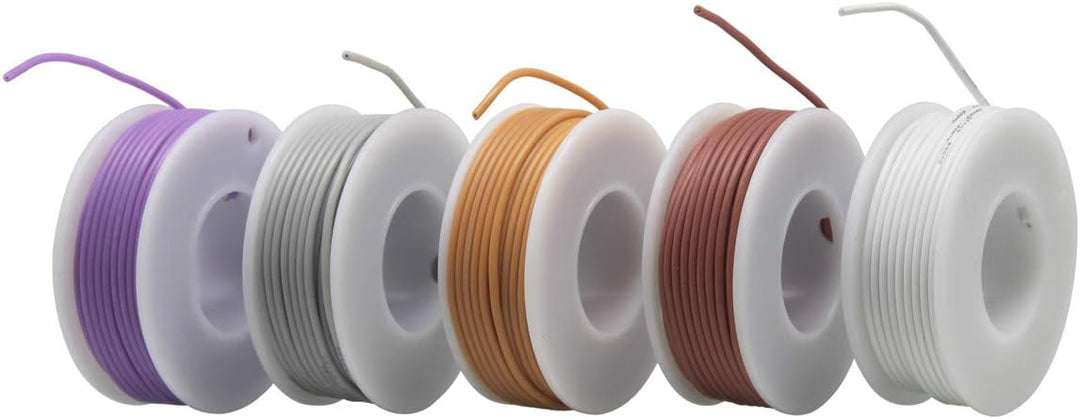 Striveday Flexibler Silikondraht, 26 AWG, elektrischer Draht, 26 Gauge, verzinntes Kupfer, 300 V Kab