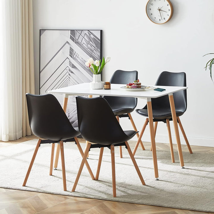 Esszimmerstühle 4er Set Polsterstuhl Küchenstühle Sitzfläche Rückenlehne Wohnzimmerstuhl Esszimmerst