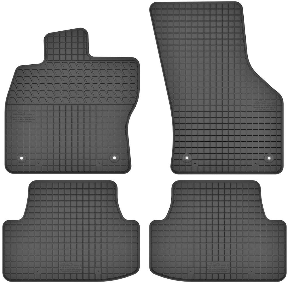 Fussmatten Vorne und Hinten 4er Set für Seat Leon 3 III 2012-2019 5F ST SC FR Cupra Gummi Gummimatte