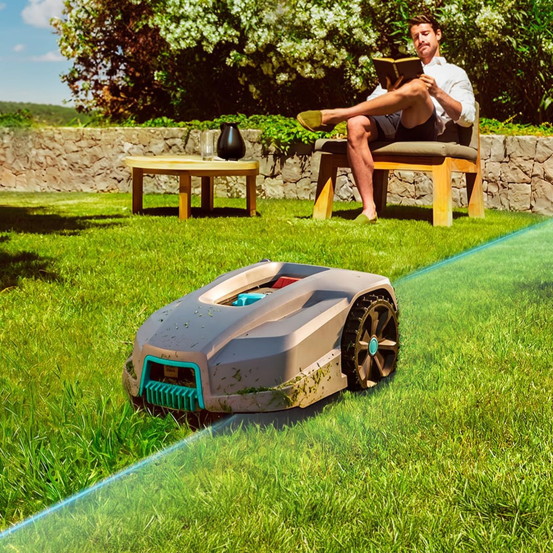 Cecotec Rasenmähroboter mit App Conga Grasshopper 800 Connected. Digitaler Brushless Motor, Flächen