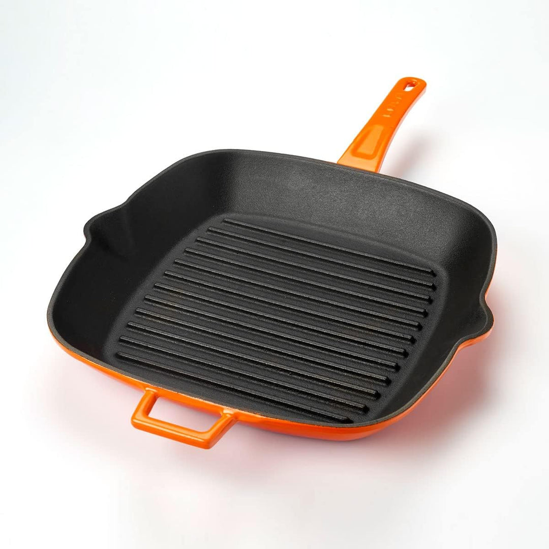 LAVA GRILLPAN M/TEGENGREEP 280X280 MM LVPGT2828K0O ORANGE/BLACK 47.5 x 32 x 5.7 cm Farbverlauf Orang