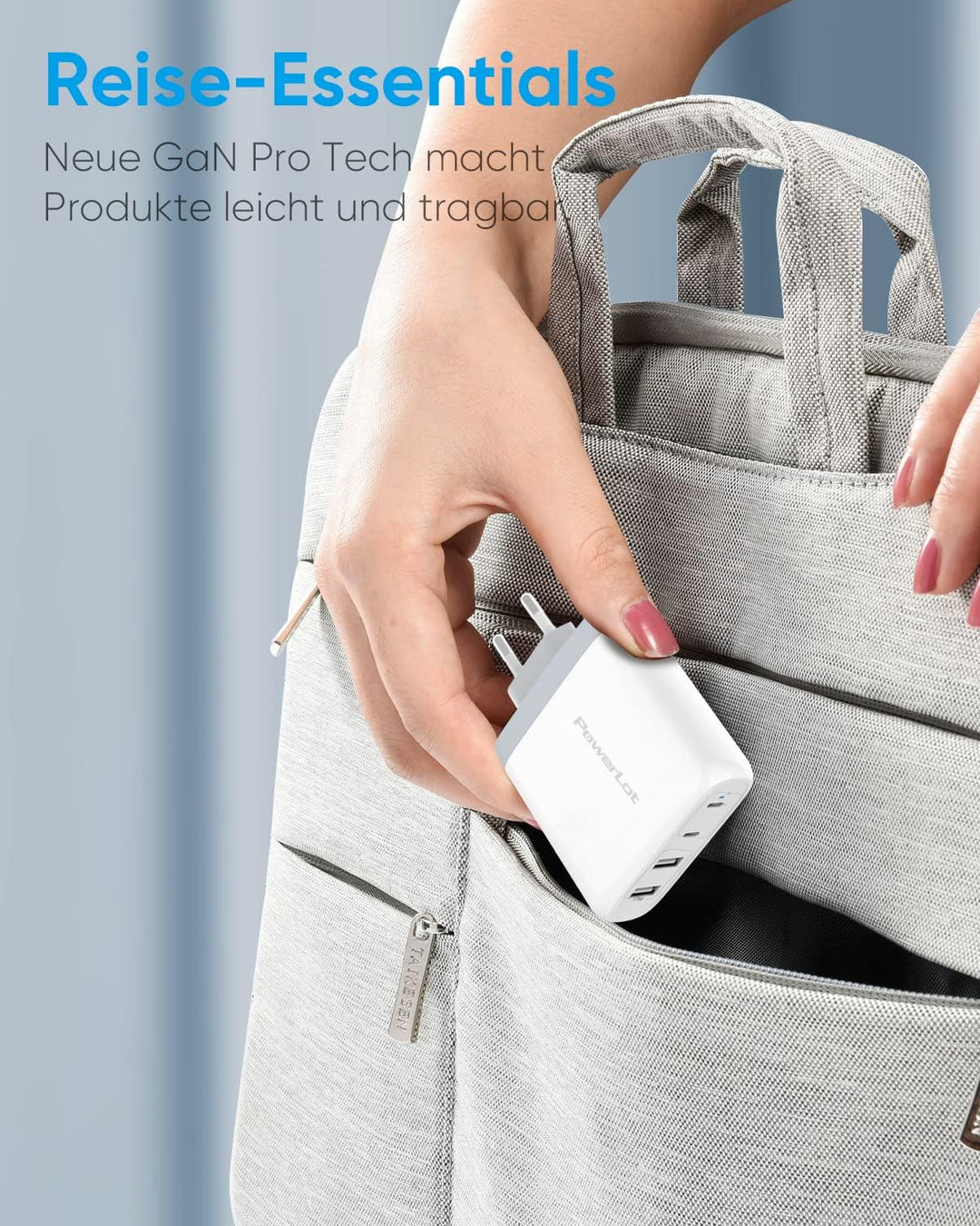 PowerLot 100W USB C Ladegerät GaN Pro 4 Port PD USB Netzteil, Schnellladegerät für MacBook Pro, Leno