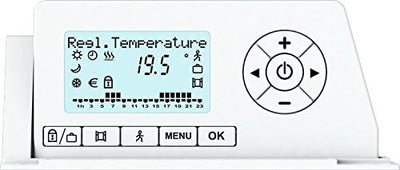 Carrera Schilder Rayonnant Glas weiss LCD 1500 W 1500 Watt, 1500 Watt