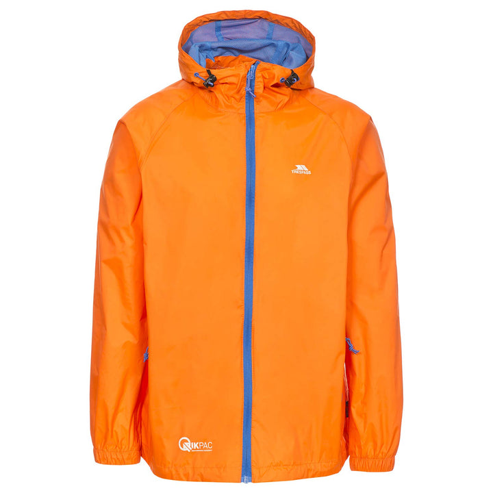 Trespass Unisex Erwachsene Qikpac Jacket Kompakt Zusammenrollbare Wasserdichte Regenjacke 3XS Orange