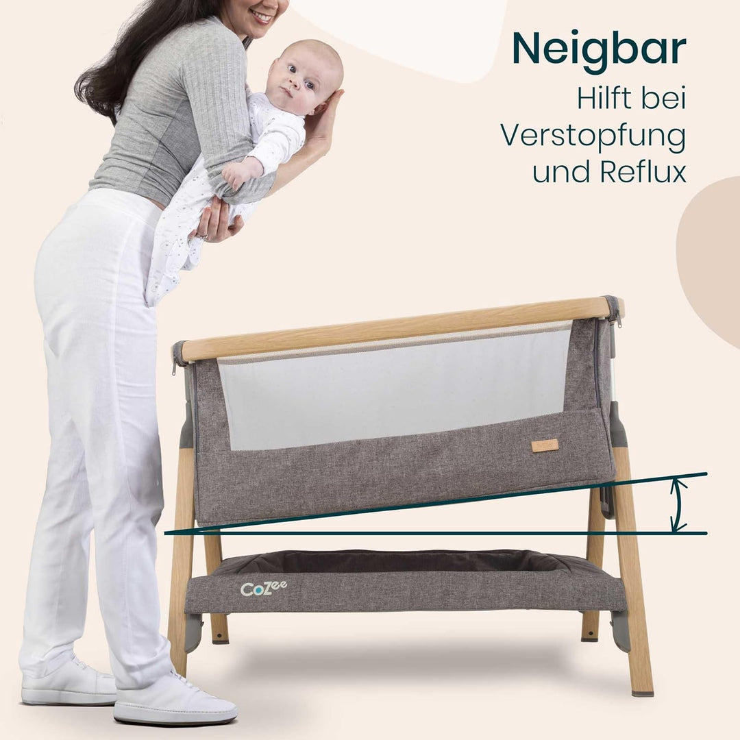 Tutti Banini CoZee Beistellbett Babybett Reisebett Krippe - Eiche und