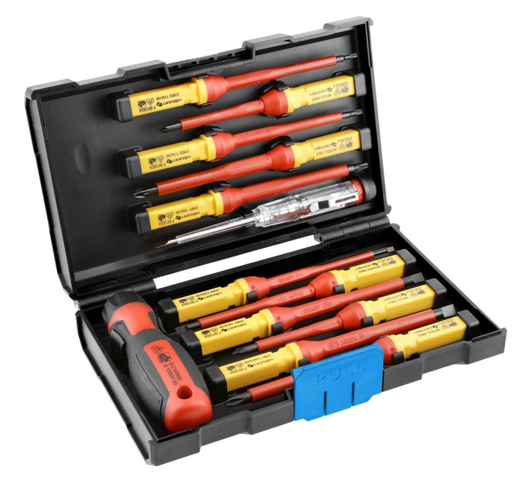 Set isolierter 1000 V-Schraubendreher mit austauschbarem Griff mit Spannungsprüferzur Erkennung von 