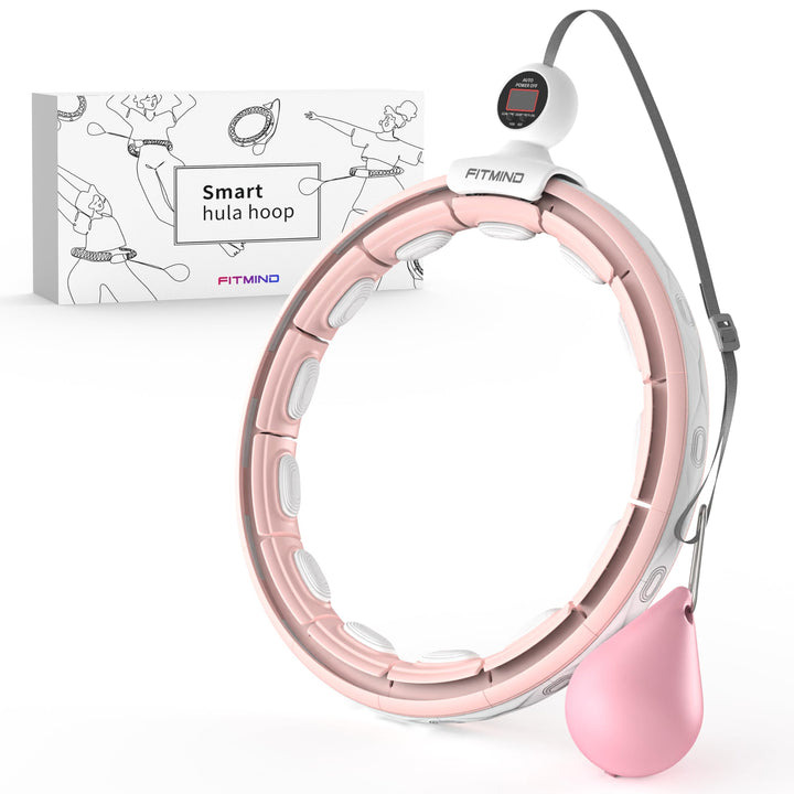 Smart Hula Hoop Reifen Erwachsene, Hula Hoop mit Gewicht Kugel, Hoola Hoop zum Abnehmen für Anfänger