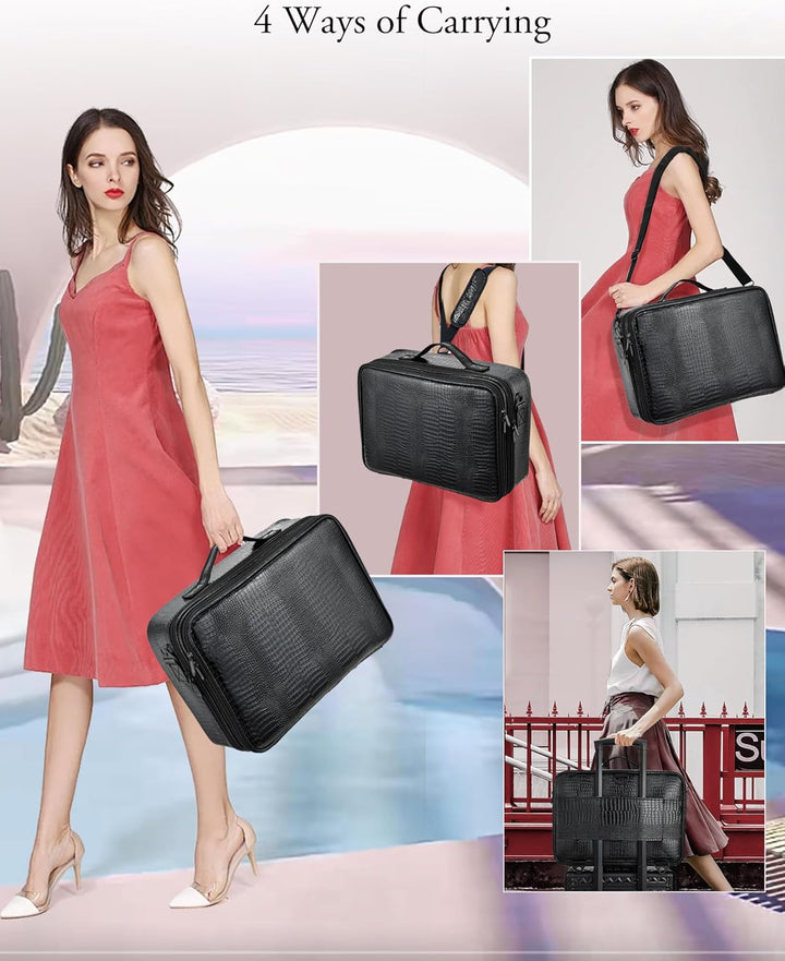Joligrace Make up Tasche Grosse Kosmetiktasche Professionelle Schminktasche Damen Make up Koffer Kos