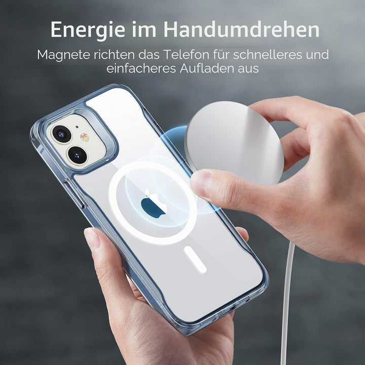 ESR für iPhone 12 Hülle und iPhone 12 Pro Hülle, Kompatibel mit MagSafe HaloLock, Hybrid Magnetische