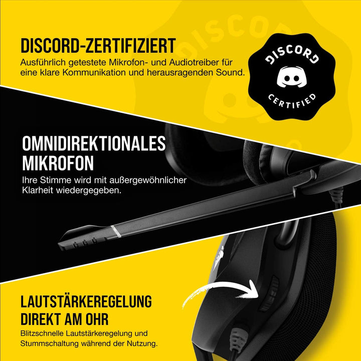 Corsair Void Elite RGB USB Gaming Headset (7.1 Surround Sound, iCUE RGB-Beleuchtung, Mikrofaser und