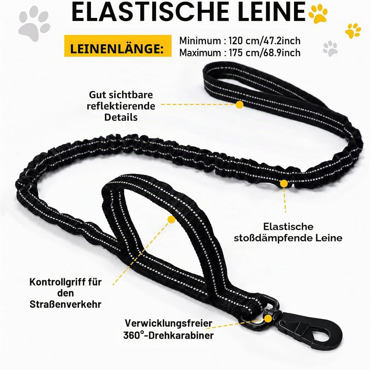 Anti Zug Hundegeschirr mit Leine, Sicheres Brustgeschirr für Leine für grosse mittelgrosse Hunde mit