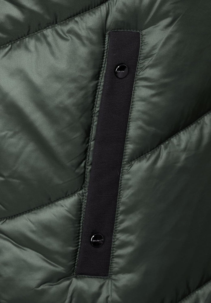 Street One Damen Lange Materialmix Weste 42 Dark Verdant Green, 42 Dark Verdant Green