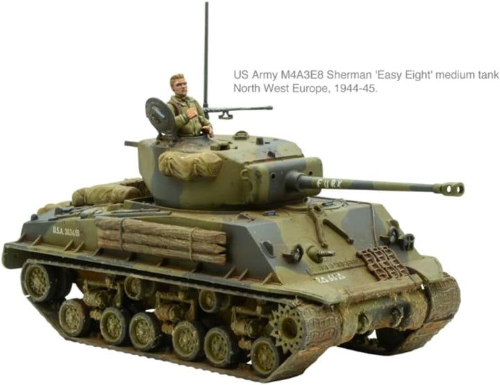 Warlord Games M4A3E8 Sherman Easy Eight – 1:56 / 28 mm Kunststoff-Modelltank für Bolt Action, sehr d