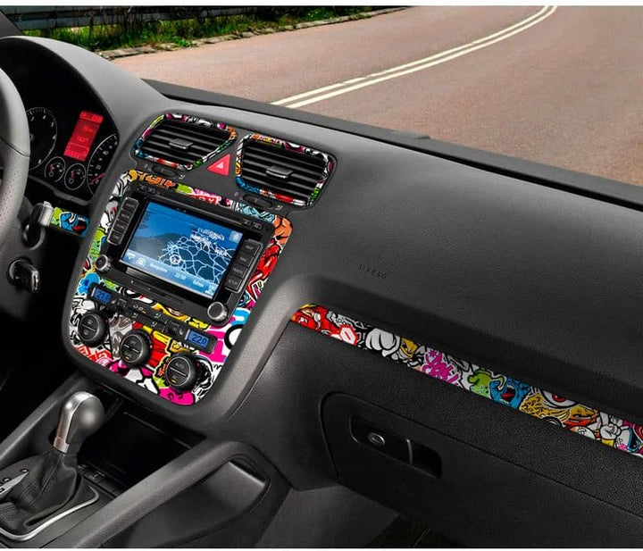 AUTO-STYLE Stickerbomb Folie - Graffiti design 2 - Rolle 60x200cm - Selbstklekend Racing, Racing