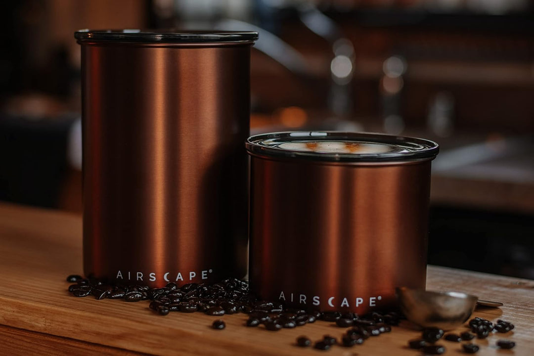 Airscape Kaffeedose aus Edelstahl | Lebensmittelaufbewahrungsbehälter | patentierter luftdichter Dec