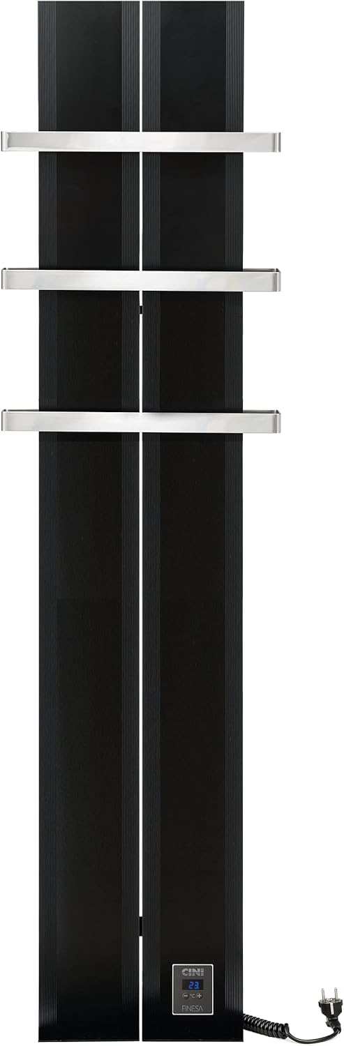 Finesa-D Badheizkörper elektrisch mit Thermostat 1500×408 mm | 1200 W – Flacher Paneel Design Handtu