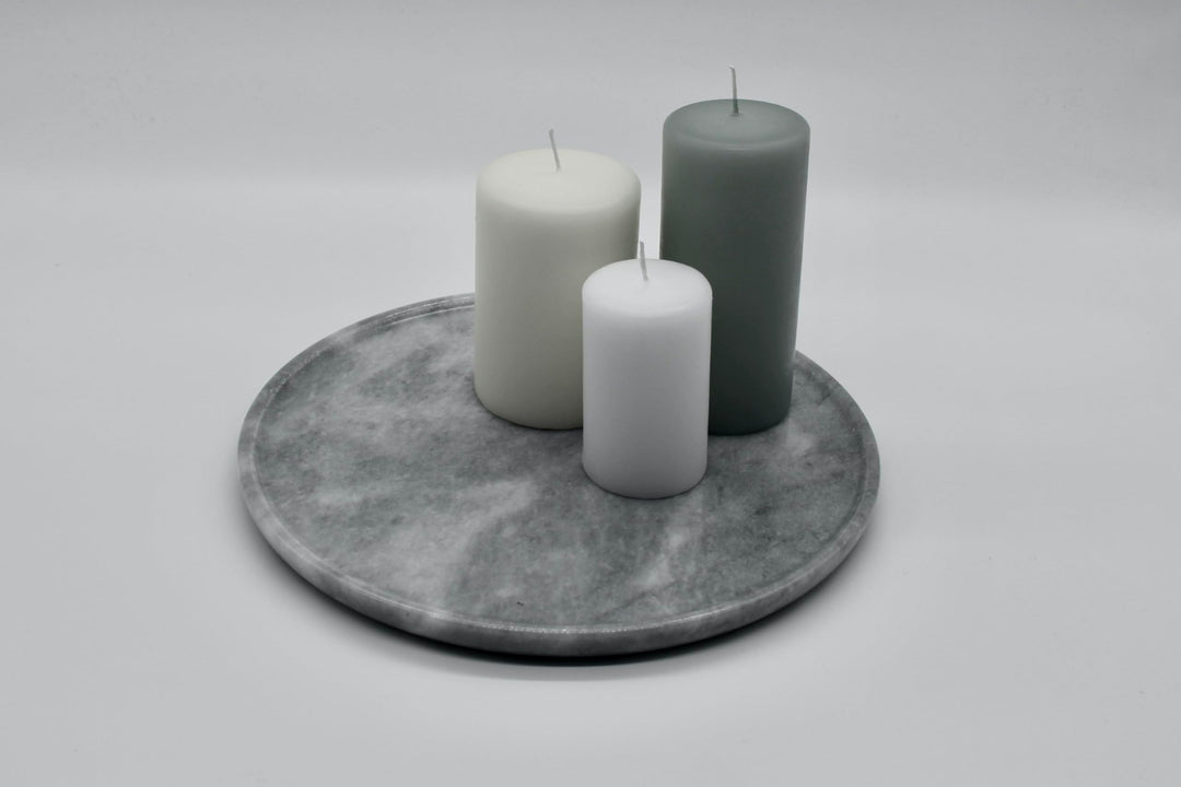 Marmor Tablett (grau), Grau